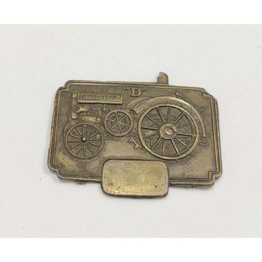 John Deere Model D Watch Fob Copper Tone Middletown Gas Up Society Mt Hope Ohio